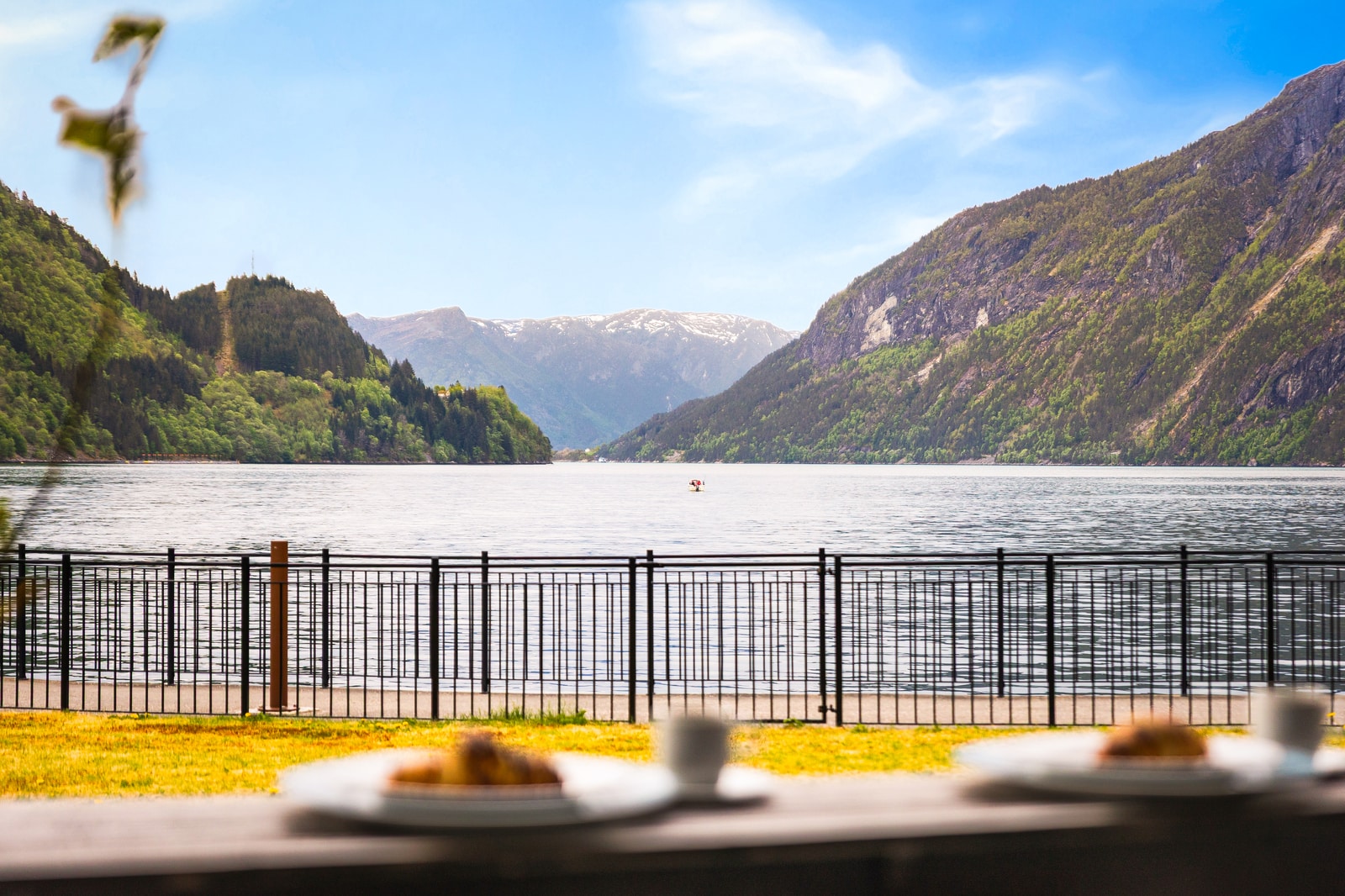 Breakfast with a view of the Sognefjord at Sogn Hotel